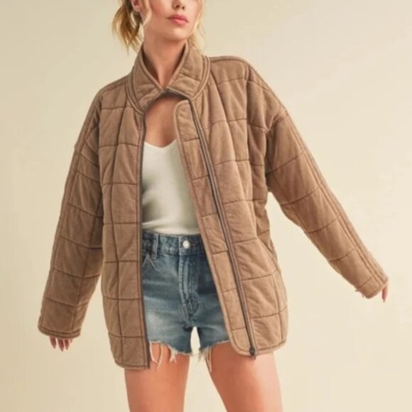 Free People Distressed Dolman Quilted Knit. Size XS. - Picture 4 of 7